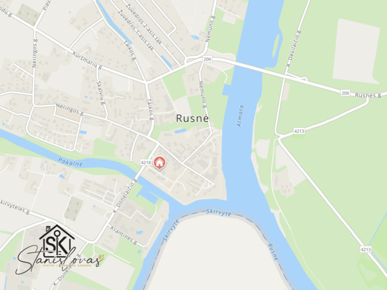 PIRMAME AUKŠTE PARDUODAMAS 3 KAMBARIŲ BUTAS RUSNĖJE, K. DONELAIČIO G. 5 26