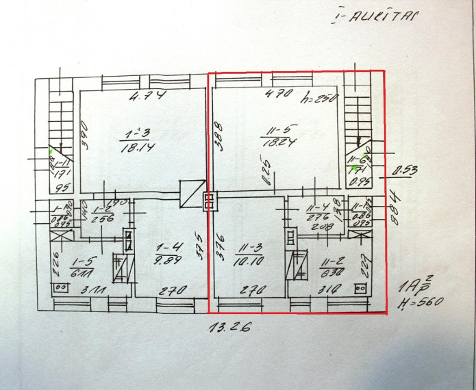 Parduodamas butas Dvaro g., Beinoravos k., Radviliškio r. sav., 78 m² ploto 4 kambariai 1