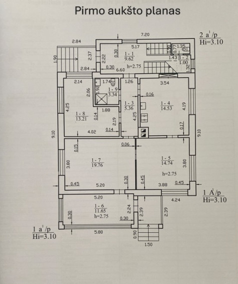 Parduodamas namas J. Basanavičiaus a., Vilkaviškio m., Vilkaviškio r. sav., 184.79 m2 ploto, 1 aukštai 39