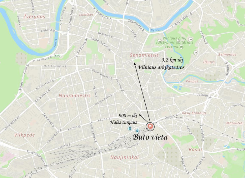 Parduodamas butas Pelesos g., Vilniaus m., Vilniaus m. sav., 40.8 m2 ploto, 1 kambariai 26