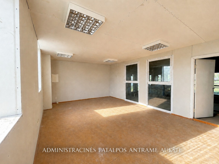 Nuomojamos administracinės, gamybinės, kitos paskirties, paslaugų, prekybos, sandėliavimo patalpos Prienų r. sav., Balbieriškio mstl., Parko g, 1135.36 m2 ploto 13