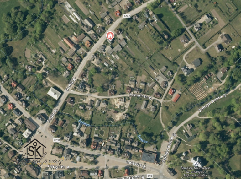PARDUODAMAS NAMAS SU 19.72 A ŽEMĖS SKLYPU ŽEMAIČIŲ NAUMIESTYJE, SODŲ G. 16 38