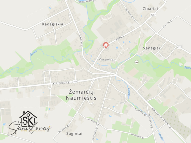 PARDUODAMAS NAMAS SU 19.72 A ŽEMĖS SKLYPU ŽEMAIČIŲ NAUMIESTYJE, SODŲ G. 16 39