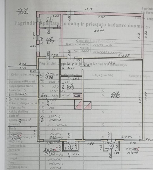 Parduodamos patalpos Vilniaus g., Želvos mstl., Ukmergės r. sav., 210.08 m² ploto 10