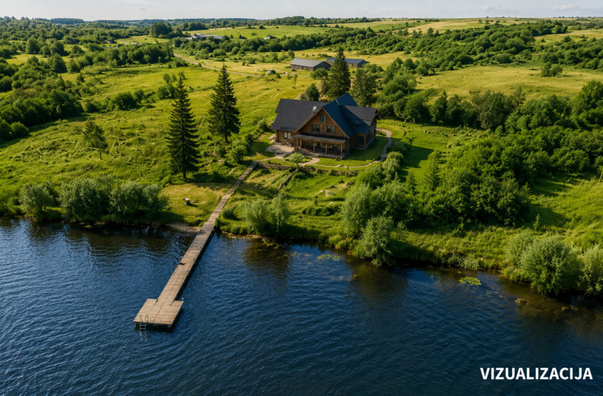 Parduodamas namas su pakrante ir 6,6 ha sklypu, Svirkų k. 7
