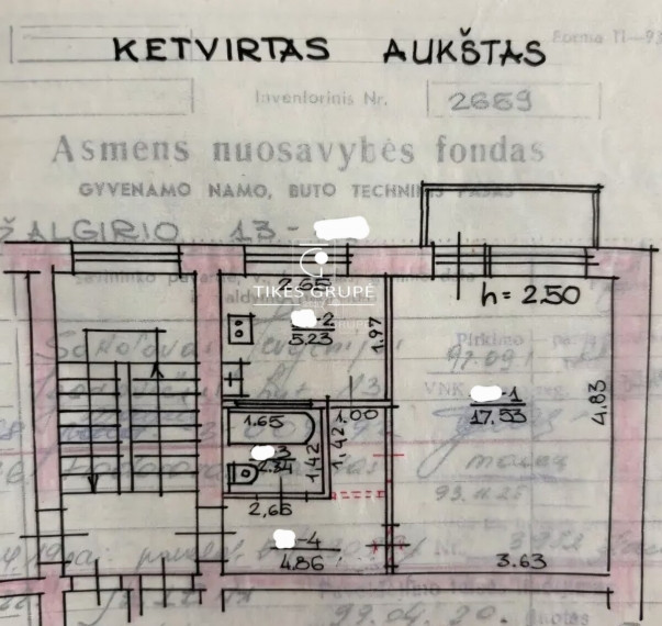 Parduodamas butas Žalgirio g., Žvejybos uostas, Klaipėdos m., Klaipėdos m. sav., 30 m2 ploto, 1 kambariai 9