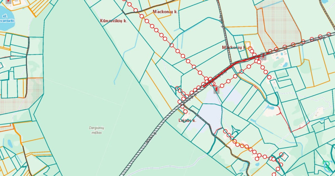 Parduodamas  sklypas Mackonių k., Elektrėnų sav., 289 a ploto 5
