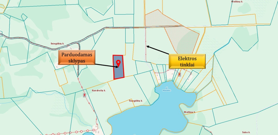 Parduodamas  sklypas Sniegiškių k., Zarasų r. sav., 122 a ploto 3