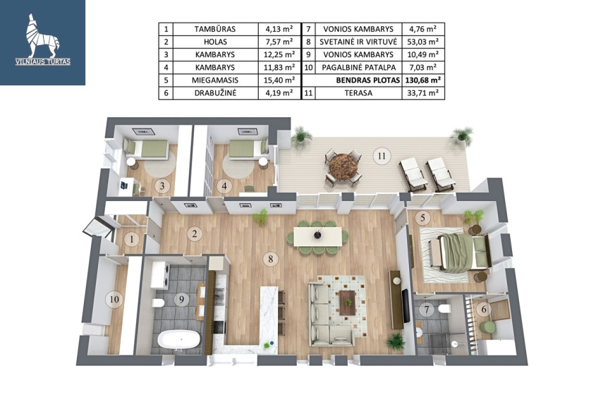 Parduodamas namas Vilniaus m. sav., Nemėžio k., Lenktoji g., 131 m2 ploto, 1 aukštai 17