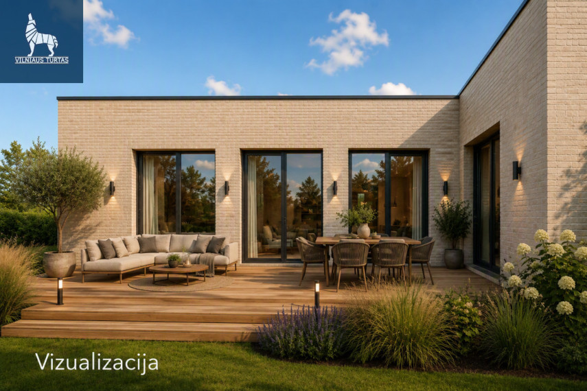 Parduodamas namas Vilniaus m. sav., Nemėžio k., Lenktoji g., 131 m2 ploto, 1 aukštai 22