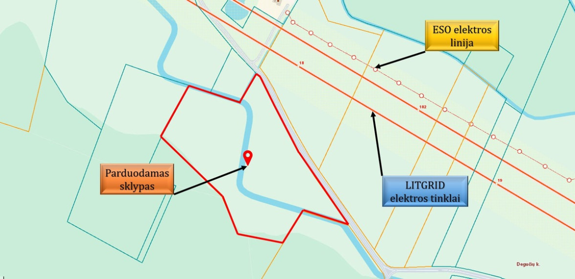 Parduodamas  sklypas Degučių k., Utenos r. sav., 340 a ploto 2