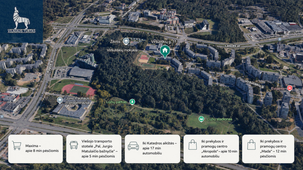 Parduodamas butas Viršuliškių g., Viršuliškės, Vilniaus m., Vilniaus m. sav., 64.12 m2 ploto, 3 kambariai 45