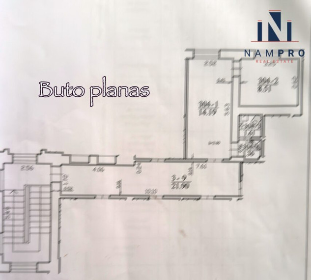 Parduodamas butas 25.67 kv.m ploto 30