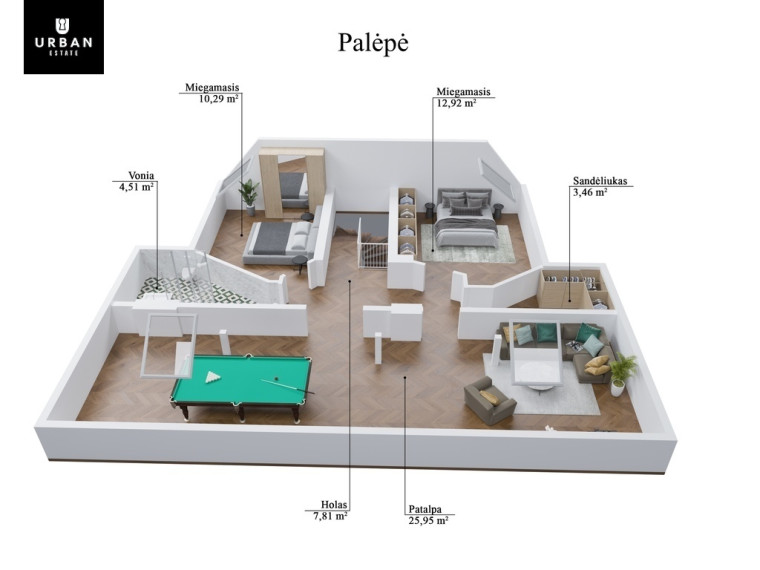Parduodamas namas Jovaro g., Naujamiestyje, Vilnius, 408 kv.m ploto 38