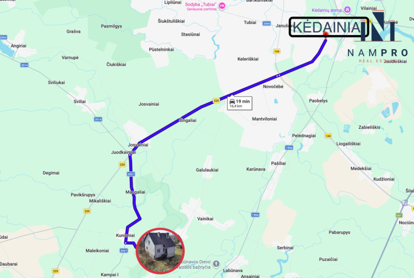Parduodamas namas Kunioniai, 185.92 kv.m ploto, 2 aukštai 32
