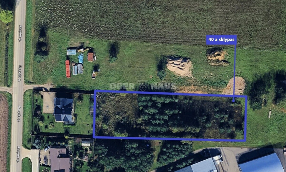 Parduodamas namų valdos paskirties sklypas Rasytės g., Trušelių k., Klaipėdos r. sav., 40 a ploto 1