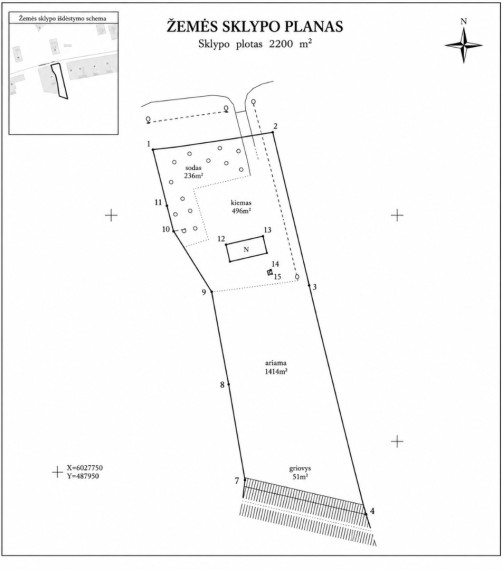 Parduodamas  sklypas Santaikos g., Santaikos k., Alytaus r. sav., 22 a ploto 6