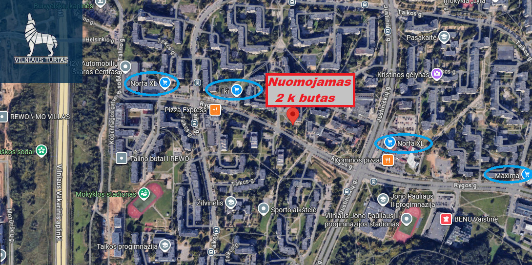 Nuomojamas butas Rygos g., Justiniškės, Vilniaus m., Vilniaus m. sav., 48.2 m2 ploto, 2 kambariai 17
