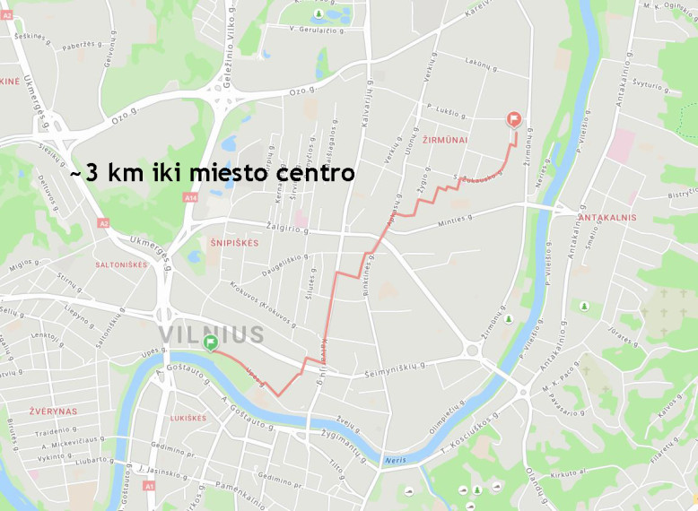 Nuomojamas butas S. Žukausko g., Šiaurės miestelis, Vilniaus m., Vilniaus m. sav., 50 m2 ploto, 2 kambariai 24