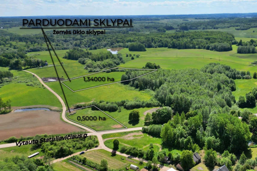 Parduodamas  sklypas Bikūnų k., Utenos r. sav., 184 a ploto 1