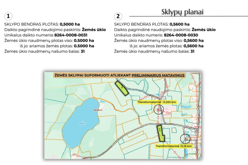 Parduodamas  sklypas Bikūnų k., Utenos r. sav., 106 a ploto 4