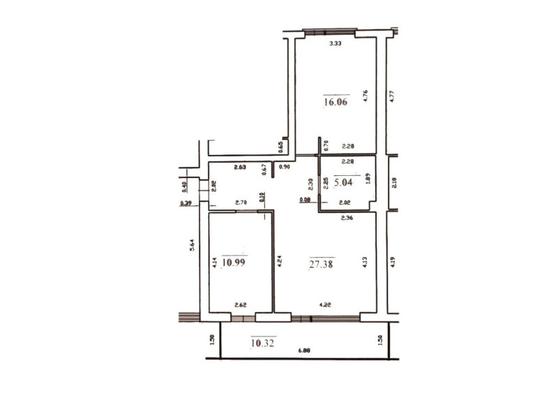 Nuomojamas butas Linkmenų g., Vilniaus m., Vilniaus m. sav., 59.47 m2 ploto, 2 kambariai 7