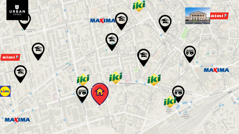 Parduodamas butas Marijampolės g., Naujamiestyje, Vilnius, 46.82 kv.m ploto 36