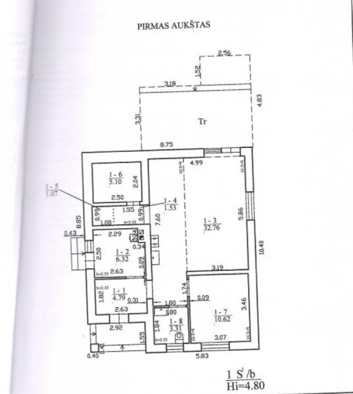 Parduodamas namas Aviečių g., Vaitelių k., Klaipėdos r. sav., 65.5 m² ploto 3 kambariai 19