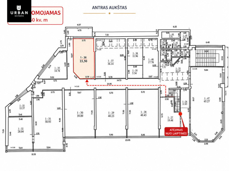 Nuomojamos patalpos Ukmergės g., Fabijoniškėse, Vilnius, 23.5 kv.m ploto 7