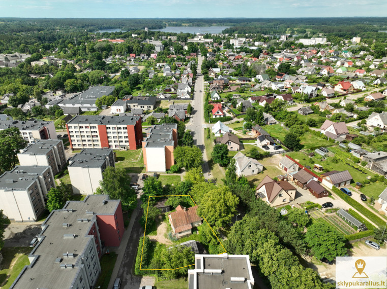 Parduodamas namas S. Nėries g., Zarasų m., Zarasų r. sav., 71.13 m2 ploto, 1 aukštai 19