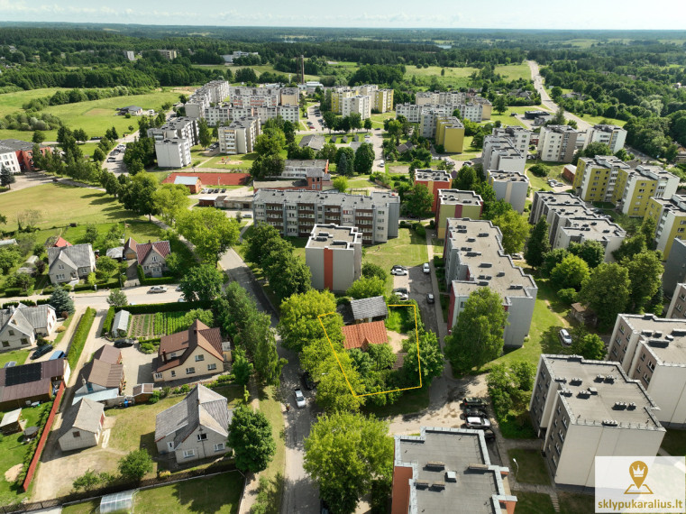 Parduodamas namas S. Nėries g., Zarasų m., Zarasų r. sav., 71.13 m2 ploto, 1 aukštai 21