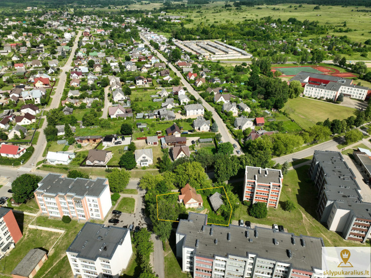 Parduodamas namas S. Nėries g., Zarasų m., Zarasų r. sav., 71.13 m2 ploto, 1 aukštai 22