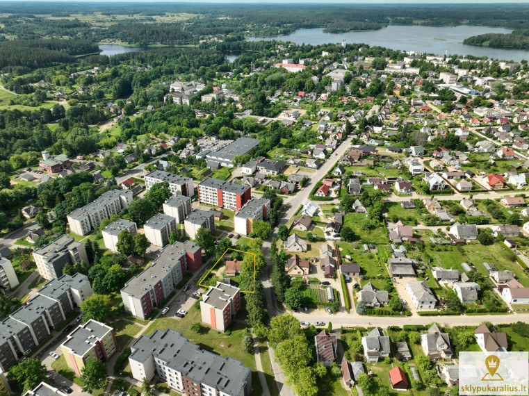 Parduodamas namas S. Nėries g., Zarasų m., Zarasų r. sav., 71.13 m2 ploto, 1 aukštai 24