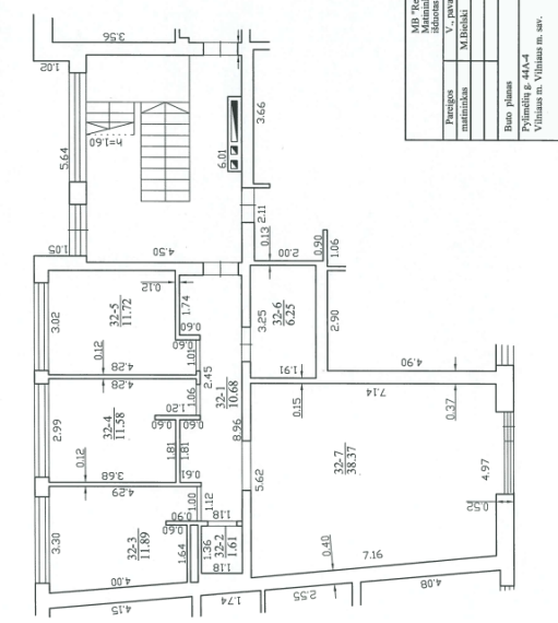 Parduodamas butas Pylimėlių g., Antakalnis, Vilniaus m., Vilniaus m. sav., 92.10 m² ploto 4 kambariai 12