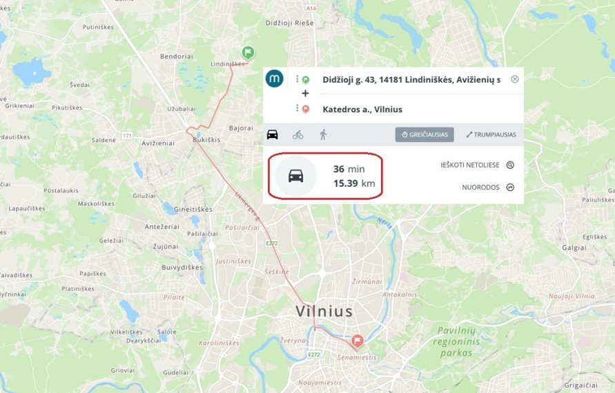 Parduodamas  sklypas Didžioji g., Lindiniškių k., Vilniaus r. sav., 22.76 a ploto 21