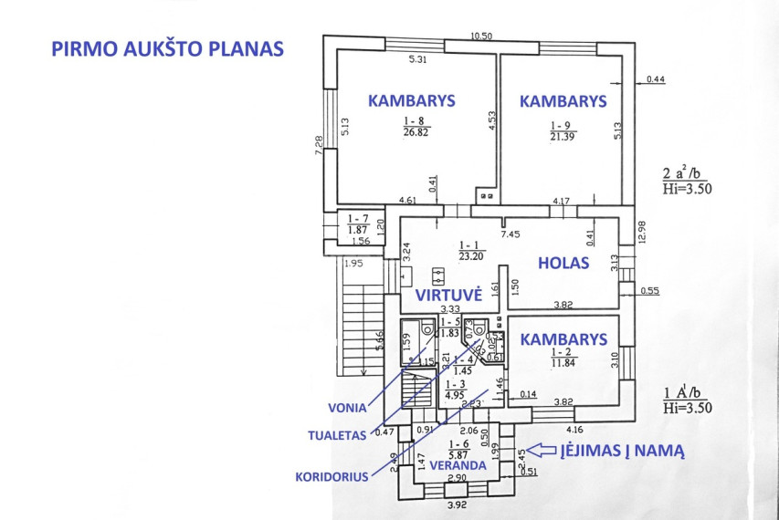 Parduodamas namas Rambyno g., Klaipėdos m. sav., 188 m2 ploto, 1 aukštai 18