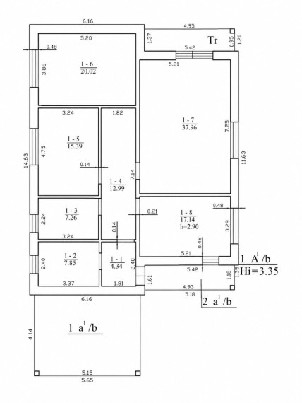 Parduodamas namas Rusakalnio g., Vievininkų k., Elektrėnų sav., 123 m2 ploto, 1 aukštai 31