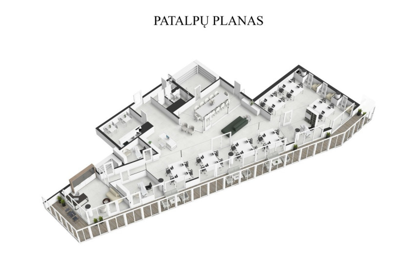 Parduodamos administracinės patalpos Konstitucijos pr., Vilniaus m., Vilniaus m. sav., 271.01 m2 ploto 8