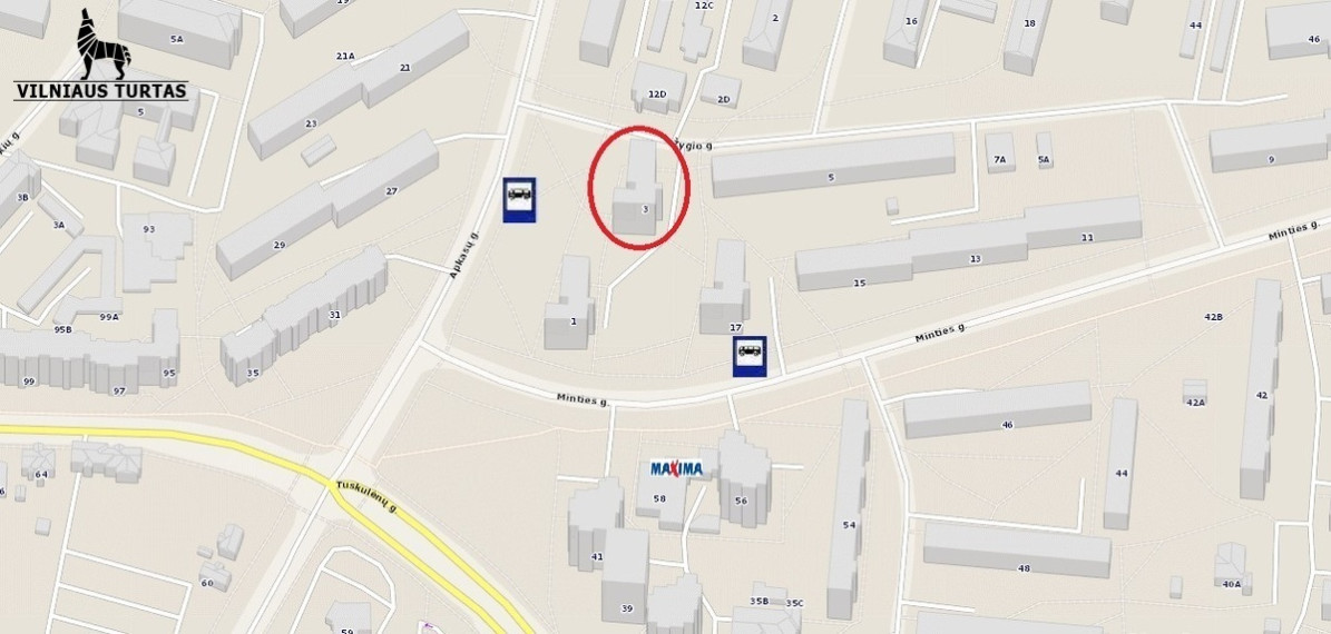 Nuomojamas butas Žygio g., Žirmūnai, Vilniaus m., Vilniaus m. sav., 21 m2 ploto, 1 kambariai 11