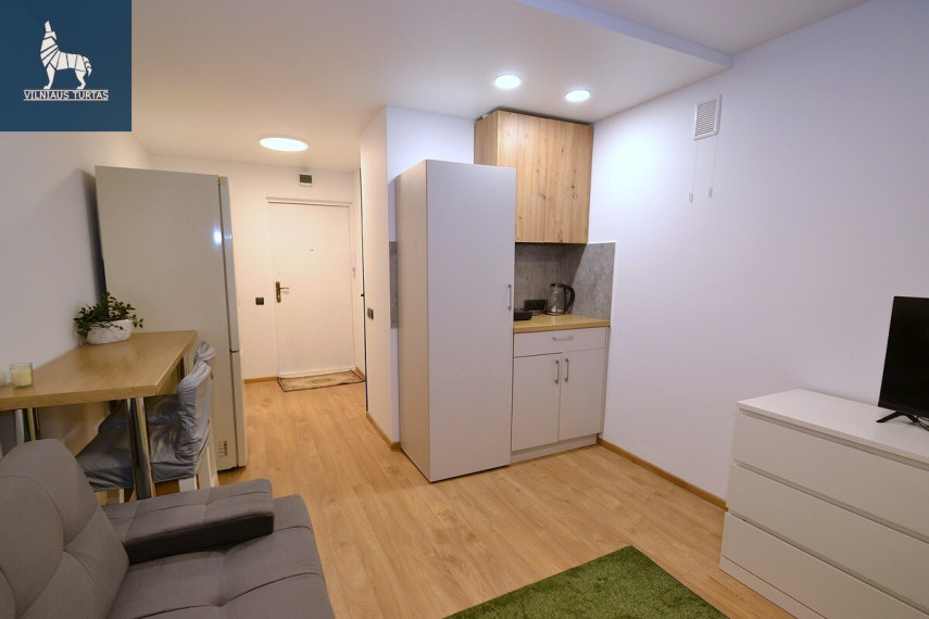 Nuomojamas butas Šaltkalvių g., Naujininkai, Vilniaus m., Vilniaus m. sav., 18 m2 ploto, 1 kambariai 4