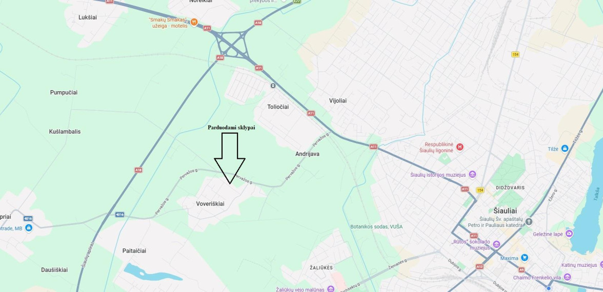 Parduodamas sklypas Medžiotojų g., Voveriškių k., Šiaulių r. sav., 7.28 a ploto 6