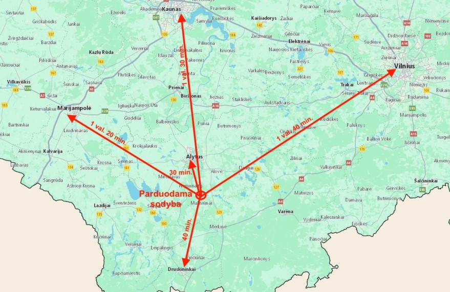Parduodamas namas Galintėnų g., Galintėnų k., Alytaus r. sav., 70.48 m2 ploto, 1 aukštai 26