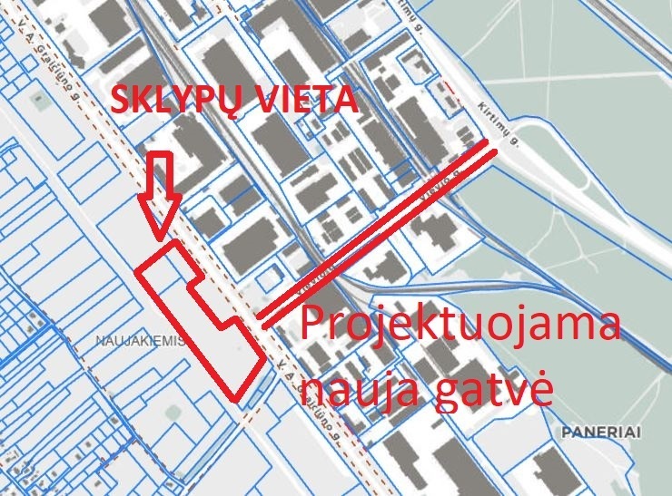 Parduodamas kitos paskirties sklypas V. A. Graičiūno g., Vilniaus m., Vilniaus m. sav., 376 a ploto 3