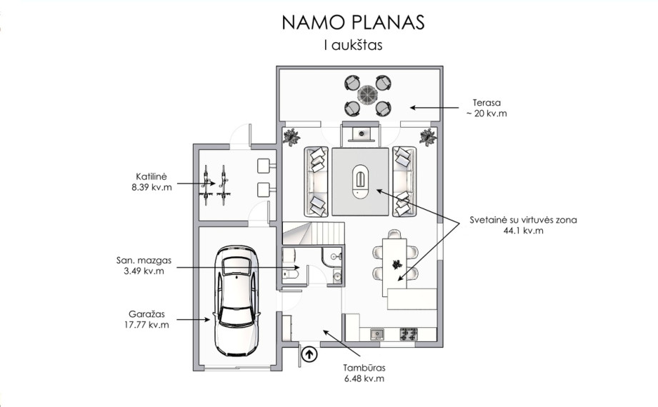 Parduodamas namas Stasio Šilingo g., Pavilnys, Vilniaus m., Vilniaus m. sav., 130 m2 ploto, 2 aukštai 15