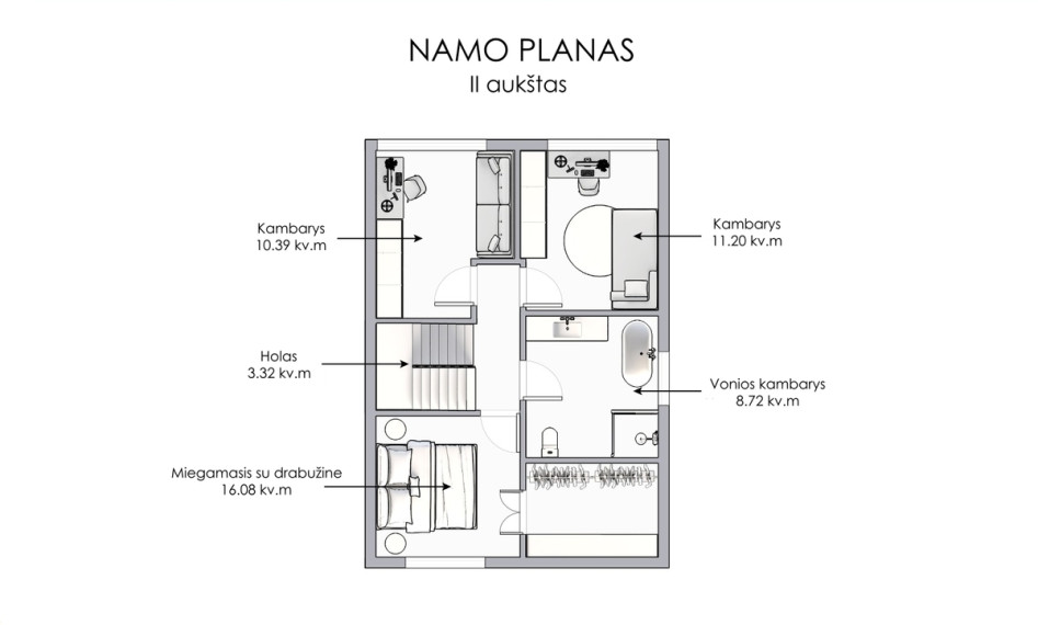 Parduodamas namas Stasio Šilingo g., Pavilnys, Vilniaus m., Vilniaus m. sav., 130 m2 ploto, 2 aukštai 16
