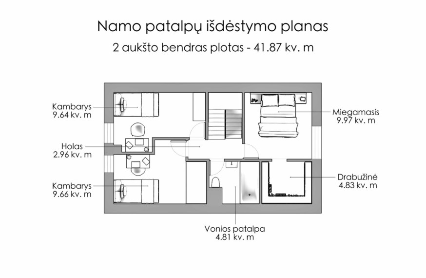 Parduodamas namas Kairėnės Sodų 2-oji g., Vilniaus m., Vilniaus m. sav., 100 m2 ploto, 2 aukštai 34