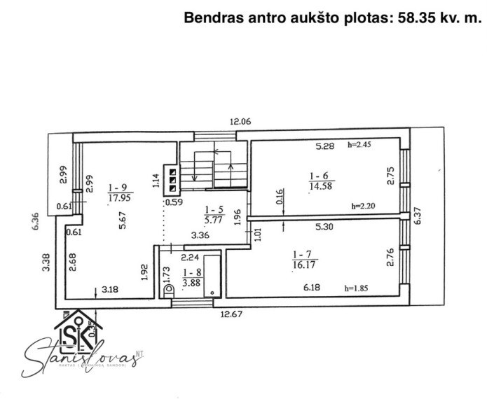 PARDUODAMAS ĮRENGTAS NAMAS SU KUBILU PALANGOJE, GERVUOGIŲ TAK. 44 46