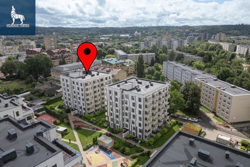 Nuomojamas butas M. Katkaus g., Žirmūnai, Vilniaus m., Vilniaus m. sav., 30.74 m2 ploto, 1 kambariai 23
