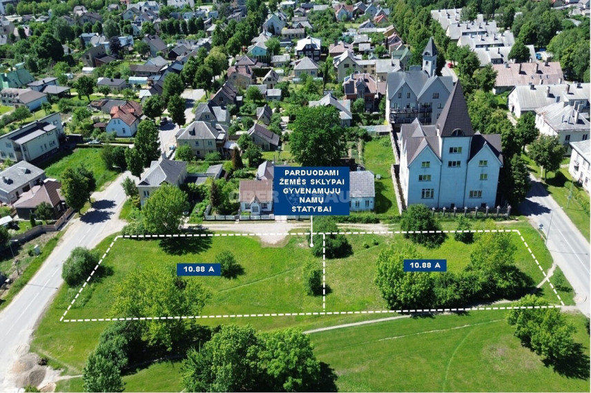 Parduodamas namų valdos paskirties sklypas Grafo Zubovo, Centras, Šiaulių m., Šiaulių m. sav., 10.88 a ploto 1