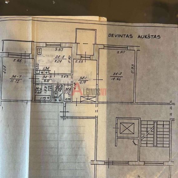 Parduodamas butas Lūžų g., Bandužiai, Klaipėdos m., Klaipėdos m. sav., 56 m² ploto 2 kambariai 3